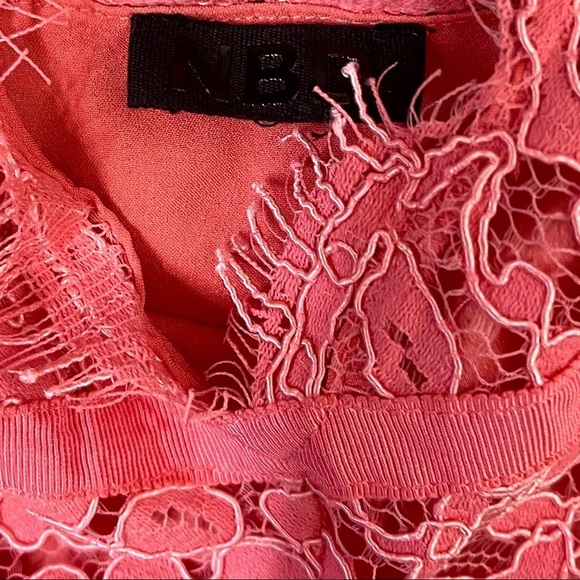 NBD REVOLVE Give It Up Romantic Summer Pink Lace Mini Dress Women's XS - Picture 13 of 13